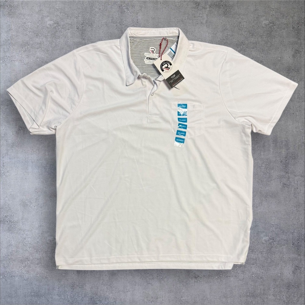 International Report Essentials Men's Polo Shirt White‎ Xxl Golf NWT